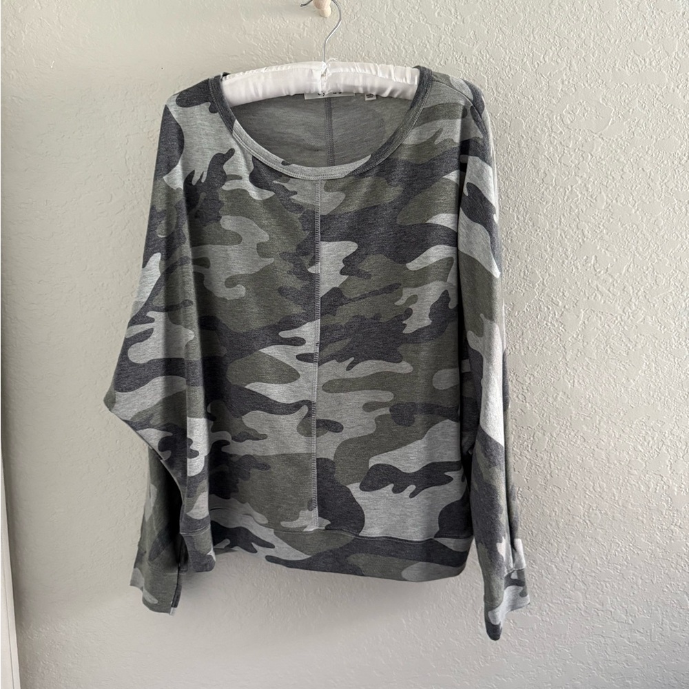 Camouflage Long Sleeve Top